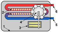 Momentinio vandens šildytuvo schema